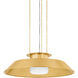 Woodrow 1 Light 32 inch Aged Brass Pendant Ceiling Light