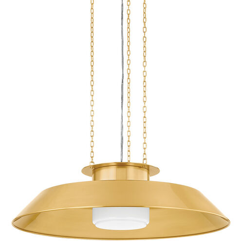 Woodrow 1 Light 32 inch Aged Brass Pendant Ceiling Light