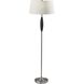 Pinn 59.25 inch 150.00 watt Brushed Steel and Black Wood Floor Lamp Portable Light 