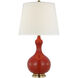 Christopher Spitzmiller Addison 29.25 inch 100 watt Cinnabar Table Lamp Portable Light in Linen, Medium
