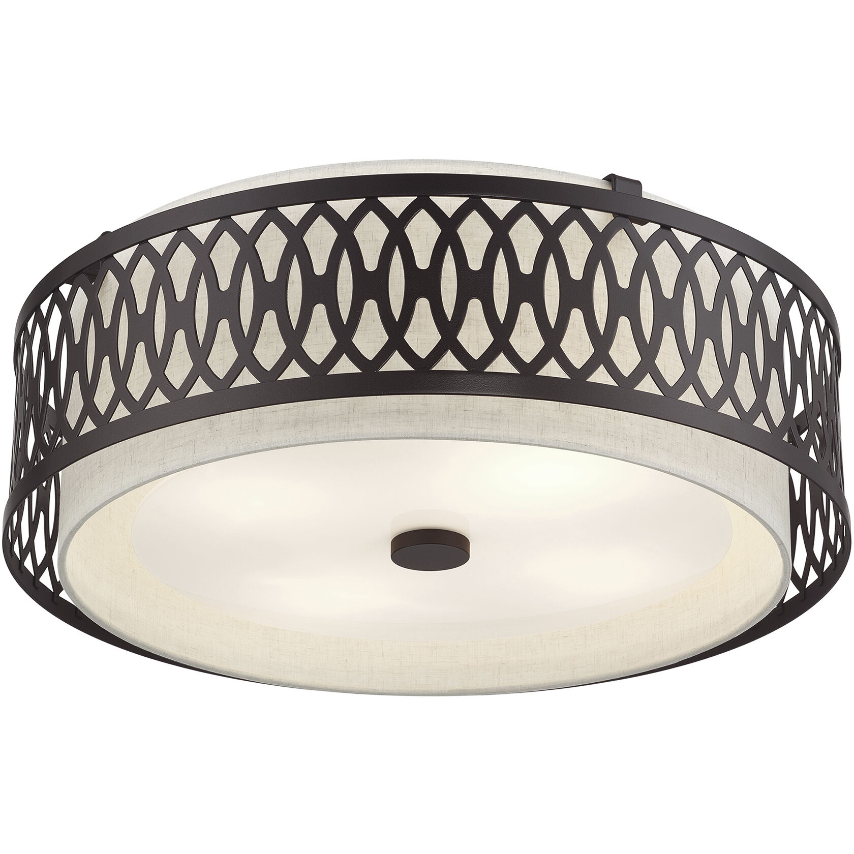 Vistaview 4 Light 21 inch English Bronze Semi-Flush Ceiling Light