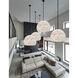 Alabaster Rocks Collection 1 Light 17 inch Matte Black Pendant Ceiling Light, Globe Family