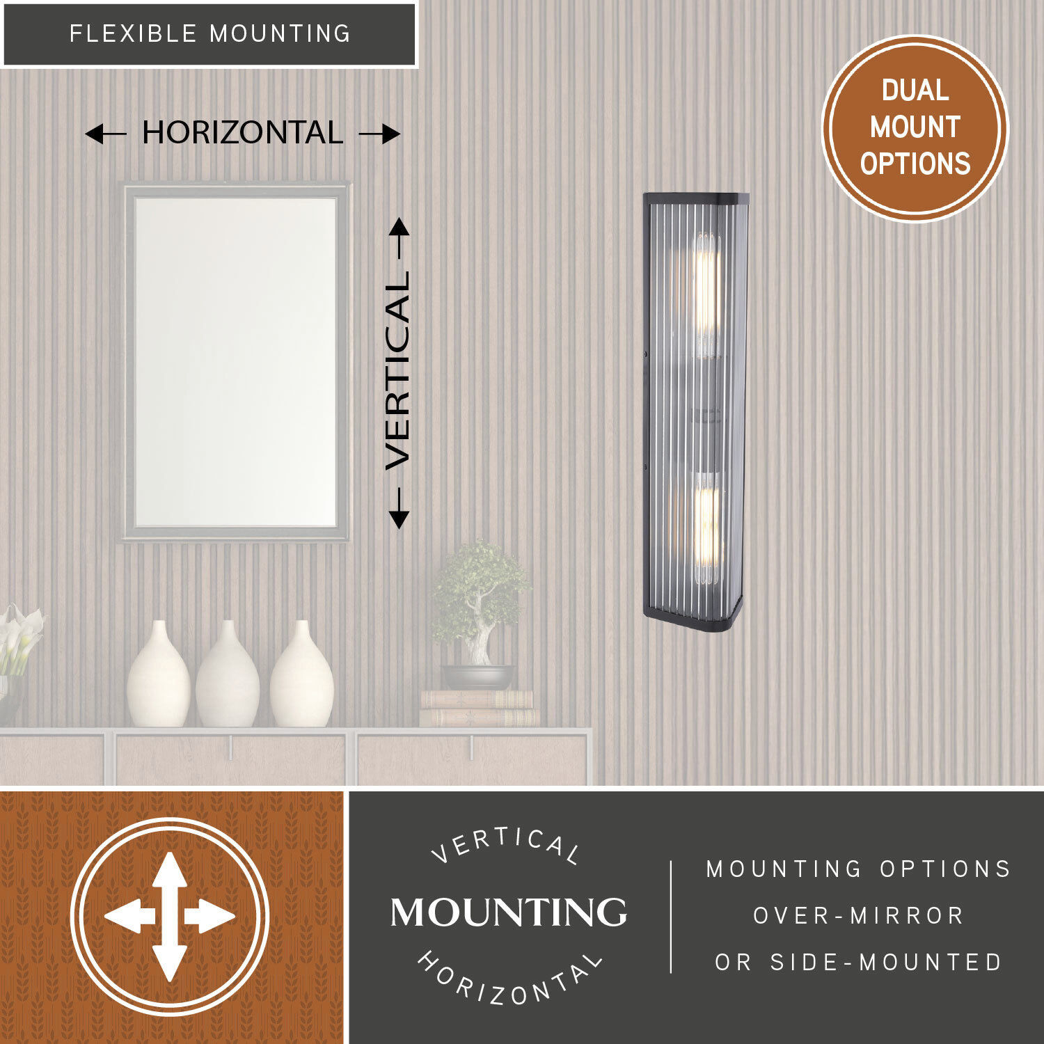 Barbier 2 Light 5.5 inch Matte Black Wall Light