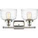Ballston Bell 2 Light 16 inch Polished Nickel Bath Vanity Light Wall Light