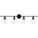Collier 4 Light 38 inch Black Wall sconce Wall Light