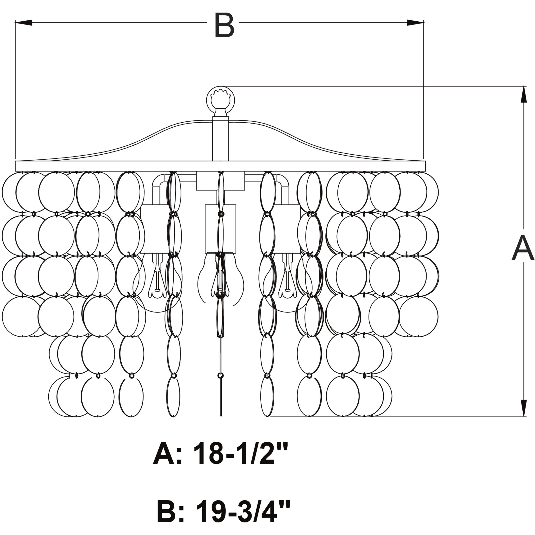 Elsa LED 19.75 inch Natural Brass Pendant Ceiling Light