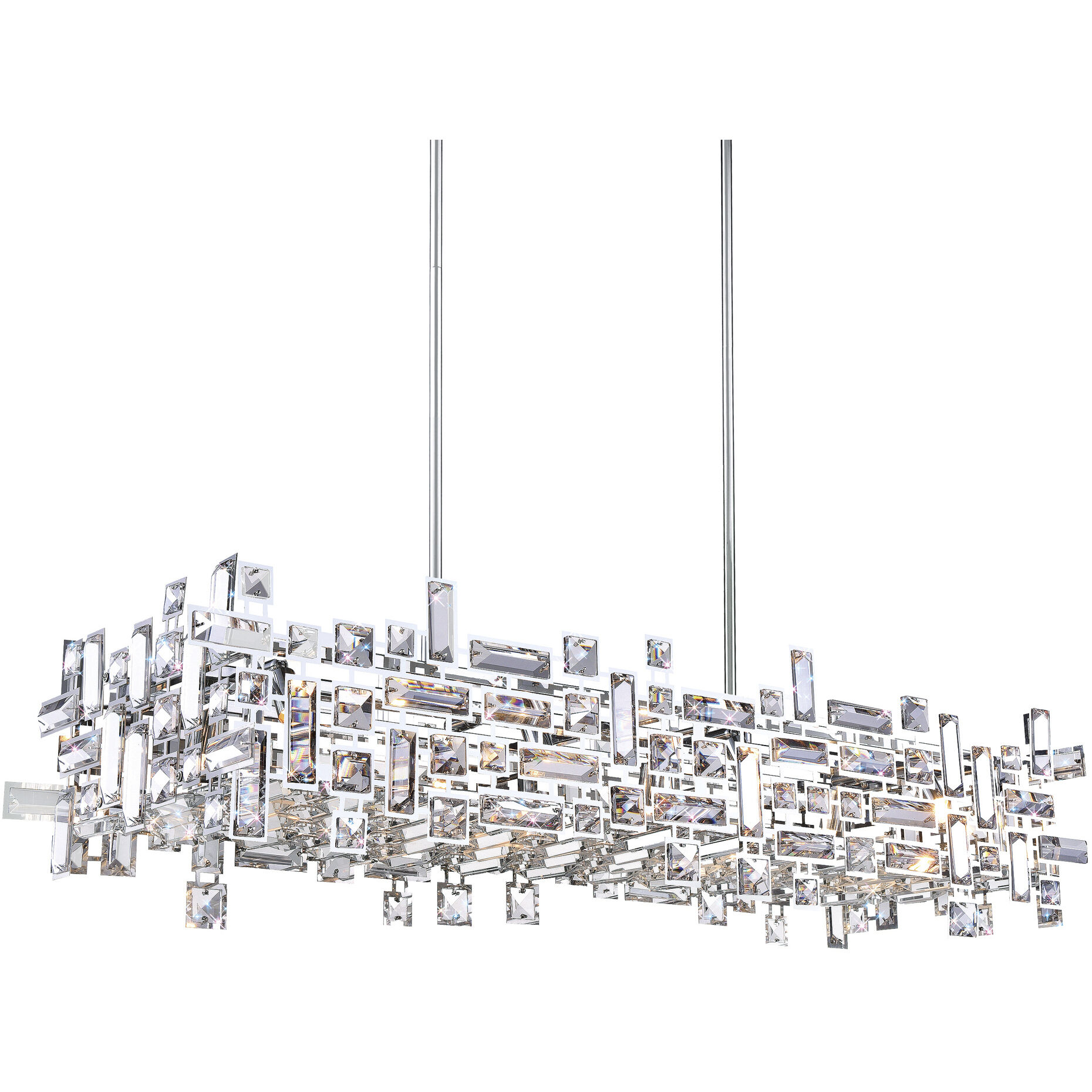 Arley 12 Light 35 inch Chrome Island/Pool Table Light Ceiling Light