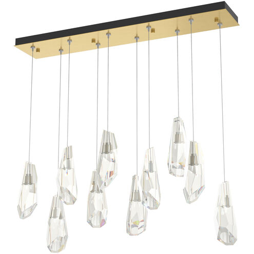 Luma 10 Light 44.5 inch Modern Brass Pendant Ceiling Light, Large