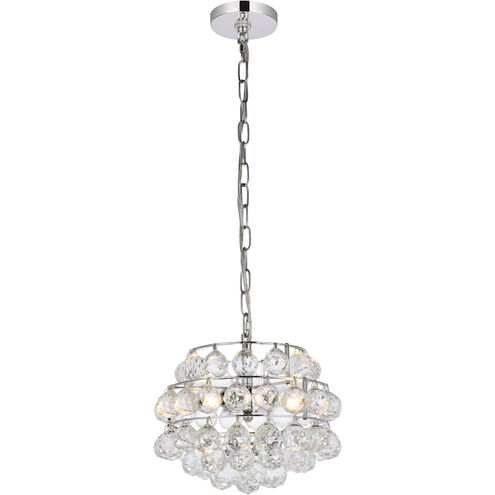 Savannah 3 Light 12 inch Chrome Pendant Ceiling Light