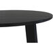 Delta 47 X 47 inch Black Outdoor Dining Table, Round