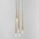 Pierce LED 13 inch Gold Multi-Light Pendant Ceiling Light