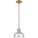 Orinoco 1 Light 8 inch Satin Brass Mini Pendant Ceiling Light