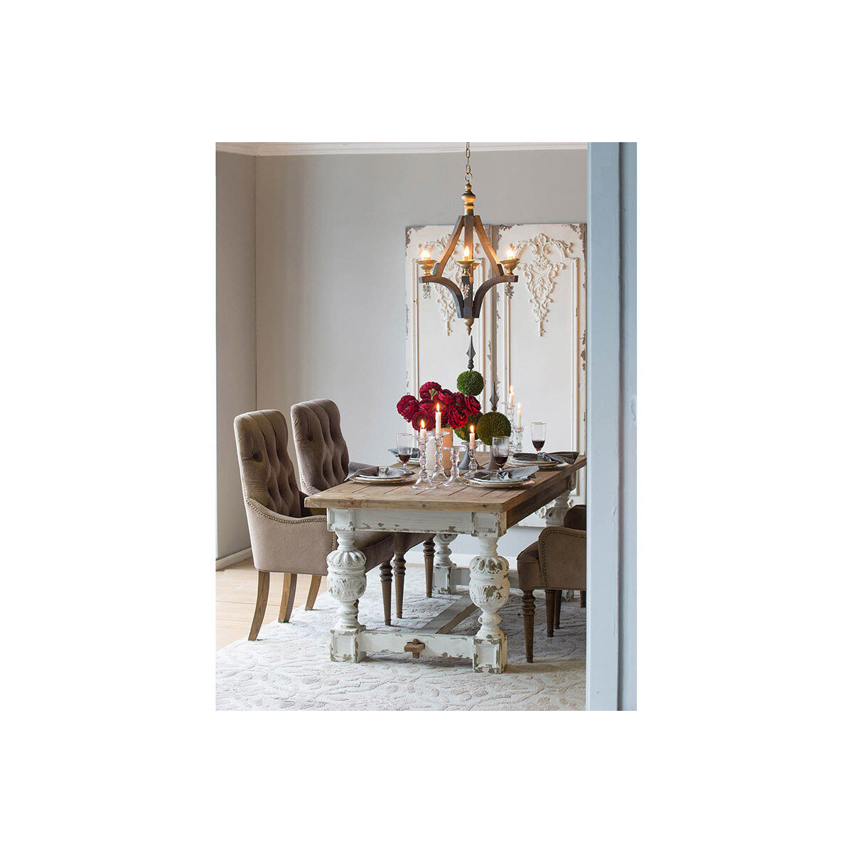 Alcott 78.7 X 35.4 inch White Dining Table