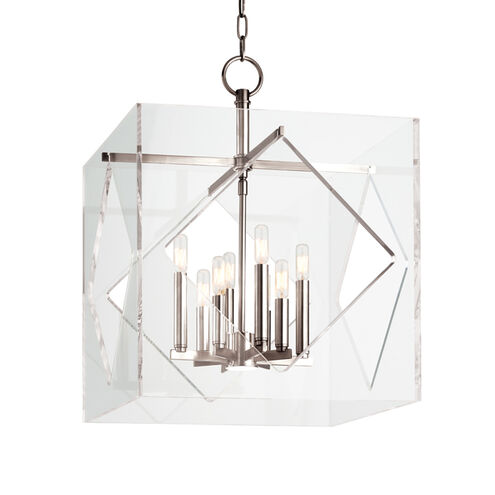 Travis 8 Light 20 inch Polished Nickel Pendant Ceiling Light