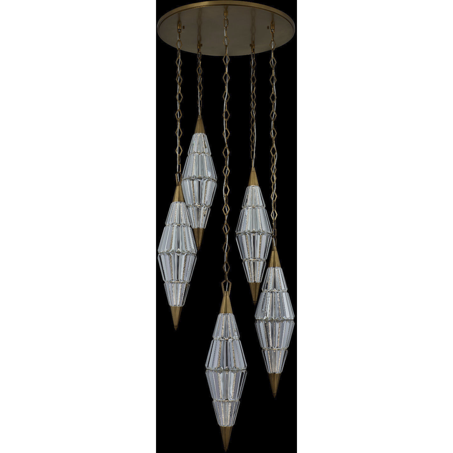 Allungato 30 inch True Brass Pendant Ceiling Light