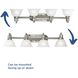 Madison 4 Light 37.5 inch Brushed Nickel Bath Vanity Wall Light