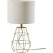 Victor 19 inch 60.00 watt Antique Brass Table Lamp Portable Light, Simplee Adesso