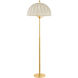 Palmetto 64 inch 10 watt Aged Brass Floor Lamp Portable Light