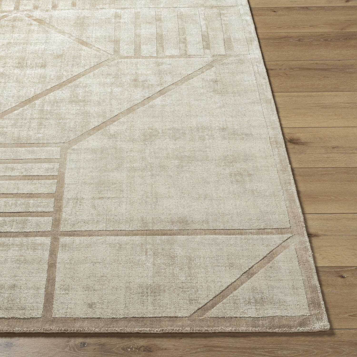Pier 120 X 96 inch Ash/Pearl/Khaki Handmade Rug in 8 x 10