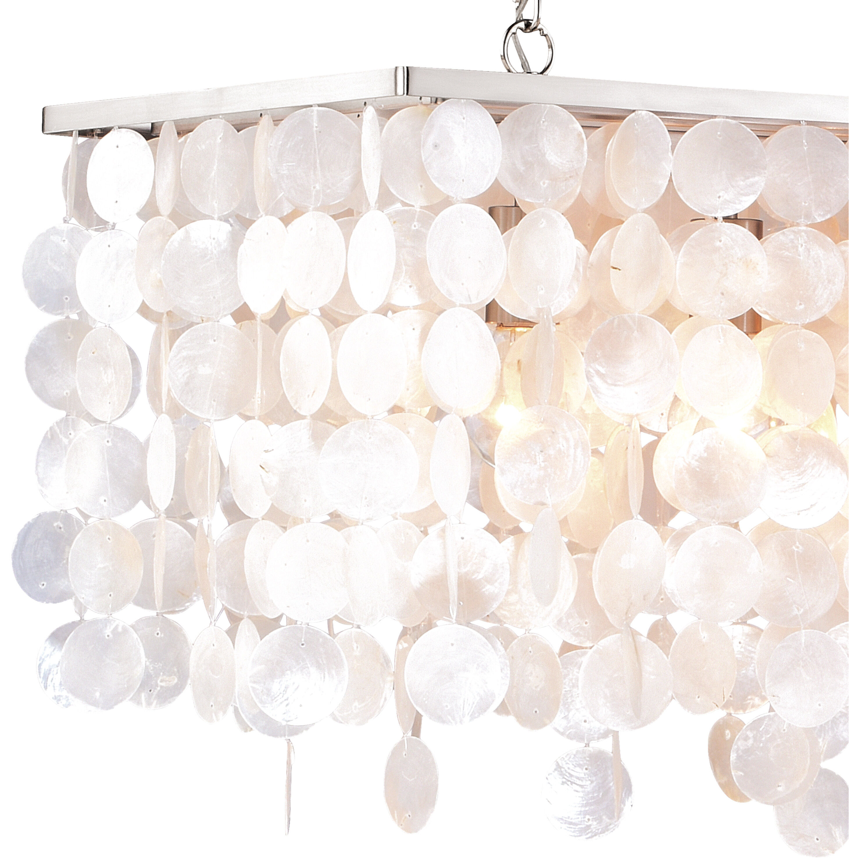 Elsa LED 36 inch Satin Nickel Pendant Ceiling Light