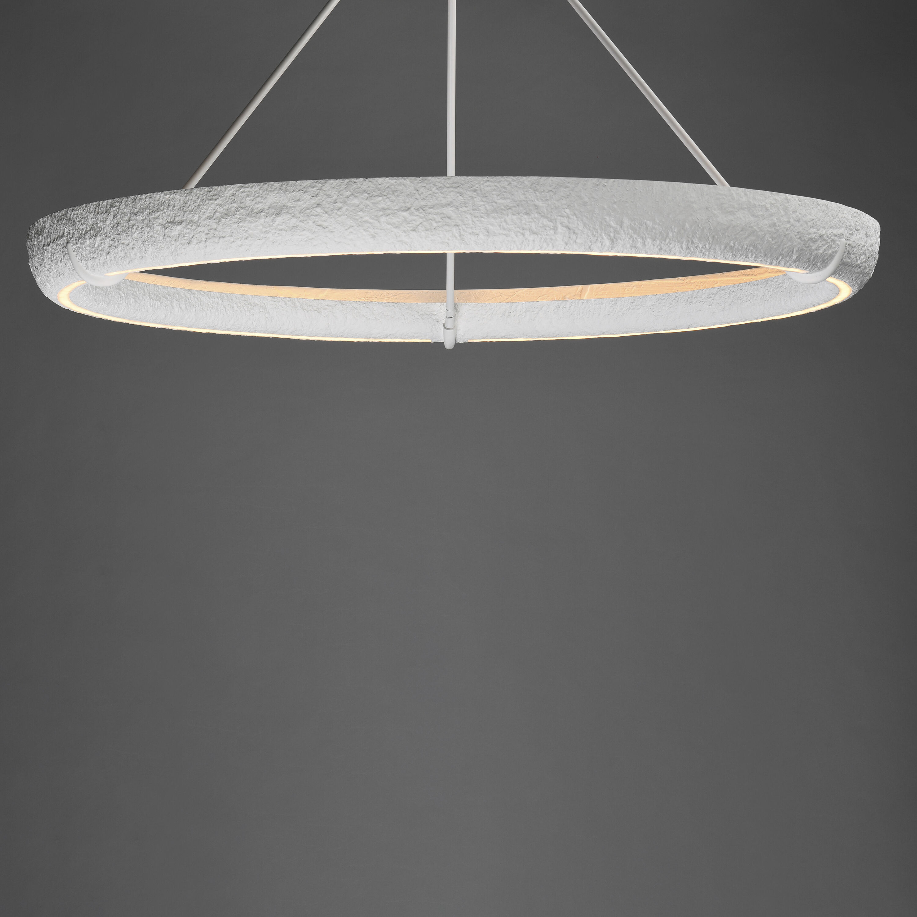 Geist LED 47.25 inch Textured White Ring Pendant Ceiling Light