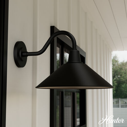 Skyflow 1 Light 10.6 inch Matte Black Outdoor Wall Light, Medium