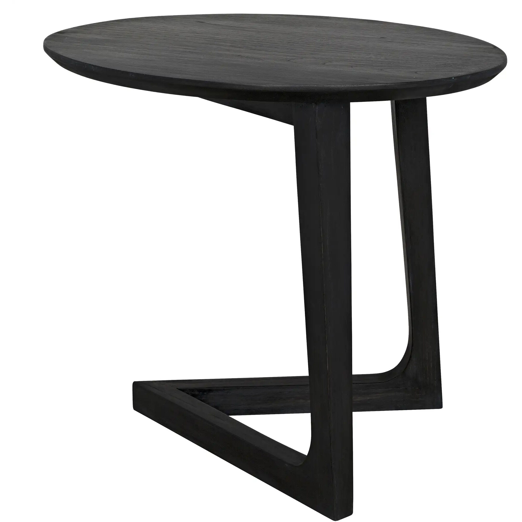 Cantilever 22 X 20 inch Charcoal Black Accent Table