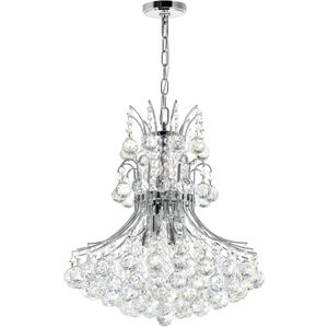Princess 8 Light 20 inch Chrome Down Chandelier Ceiling Light