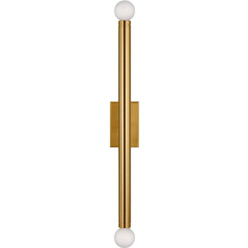 TOB by Thomas O'Brien Beckham Modern 2 Light 2.75 inch Burnished Brass ADA Wall Sconce Wall Light