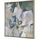 Verde Green and Gold Framed Abstract Wall Art