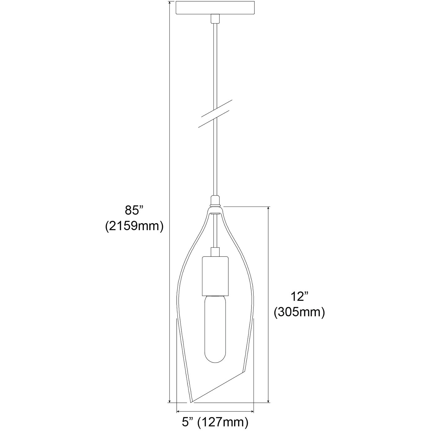 Abba 1 Light 5 inch Smoke Pendant Ceiling Light