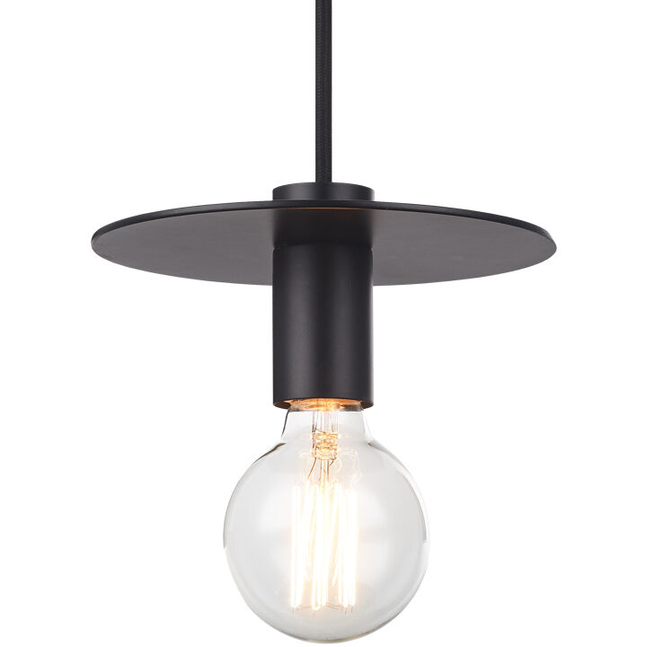 Kasa 1 Light 7.13 inch Black Pendant Ceiling Light