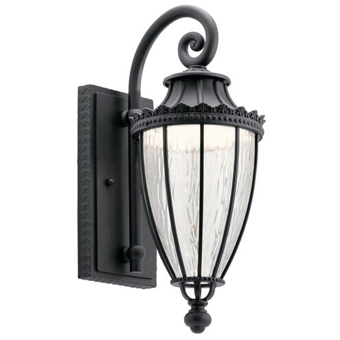 Wakefield LED 18 inch Textured Black Outdoor Wall, Medium