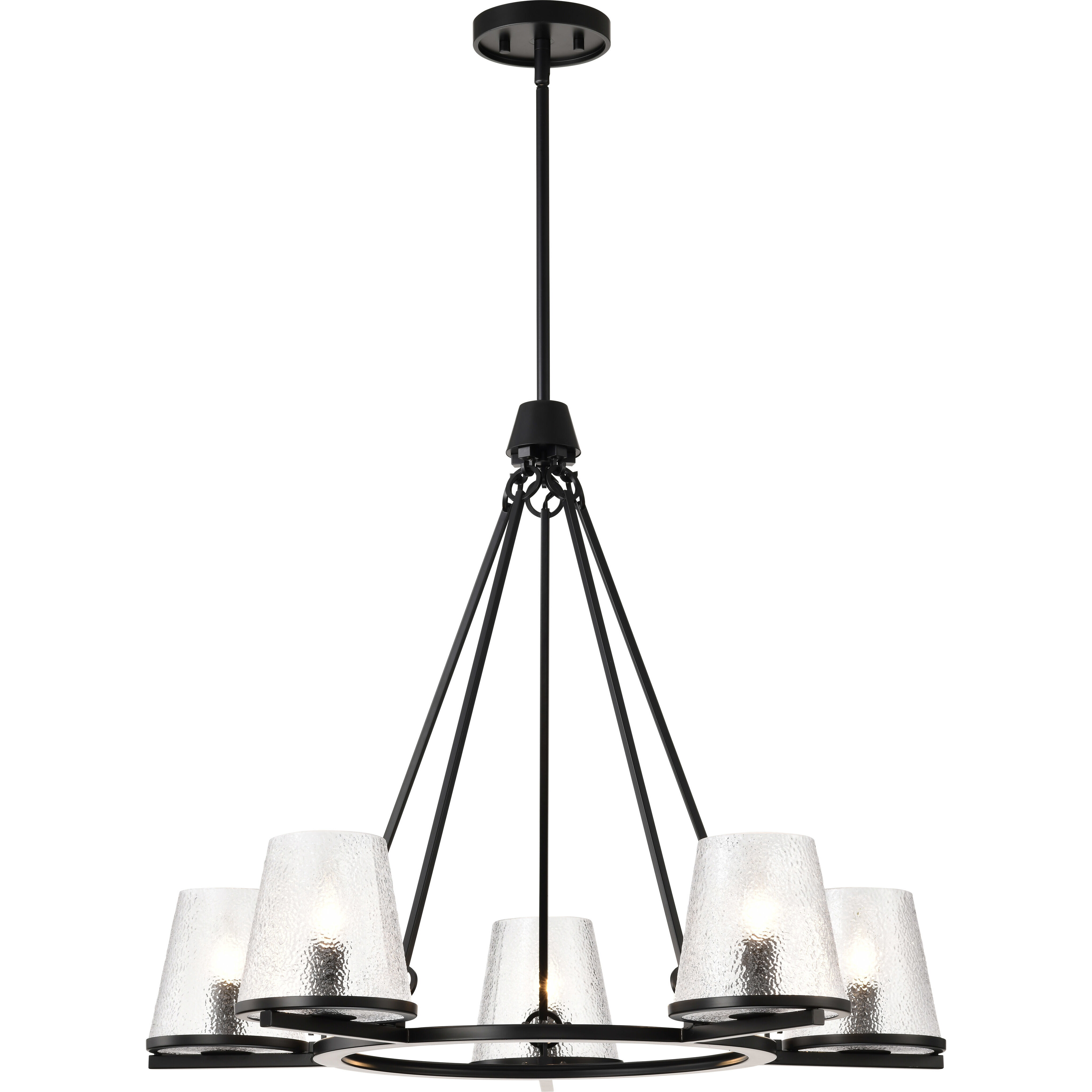 Valentine 30 inch Black Chandelier Ceiling Light
