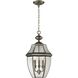 Ashford 3 Light 12 inch Antique Nickel Outdoor Pendant, Large