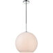 Baxter 1 Light 14 inch Chrome Pendant Ceiling Light