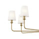 Pallas 8 Light 42.75 inch Brushed Natural Brass Chandelier Ceiling Light