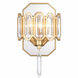 Drama Club 1 Light 8 inch Brass Kisser Wall Sconce Wall Light