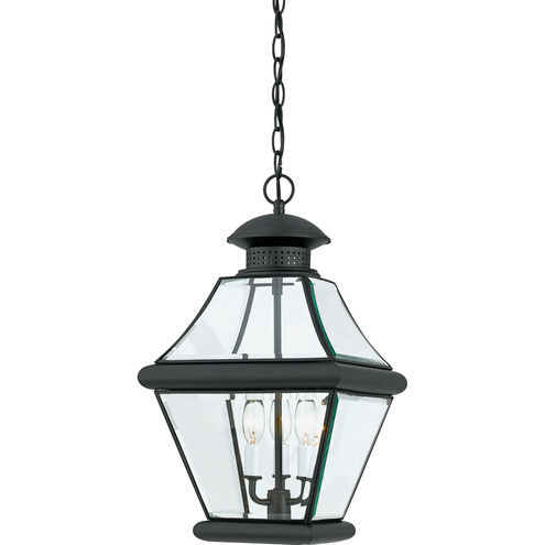 Rutledge 3 Light 11 inch Mystic Black Outdoor Hanging Lantern