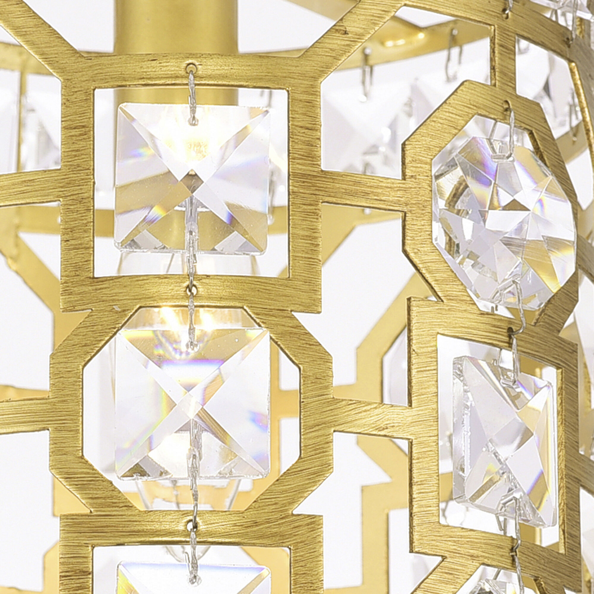 Belinda 1 Light 7 inch Champagne Drum Shade Mini Pendant Ceiling Light