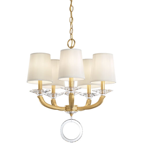 Emilea 5 Light 19.5 inch Heirloom Gold Chandelier Ceiling Light in Heirloom Gold Cast