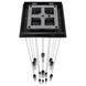 Original Glacier Avenue LED 20 inch Dark Bronze Multi Port Pendant Ceiling Light in Bubbled