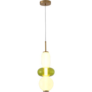 Canada LED 6 inch Gold/White/Green LED Pendant Ceiling Light