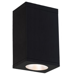 Cube Arch LED 6 inch Black Outdoor Flush in 2700K, 85, Spot