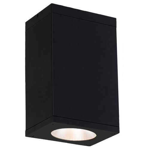 Cube Arch LED 5.5 inch Black Outdoor Flush in Spot, 85, 2700K