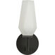 Krysta 1 Light 3.75 inch Matte Black Bath Wall Vanity Wall Light