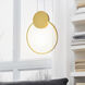 Pulley LED 10 inch Satin Gold Mini Pendant Ceiling Light