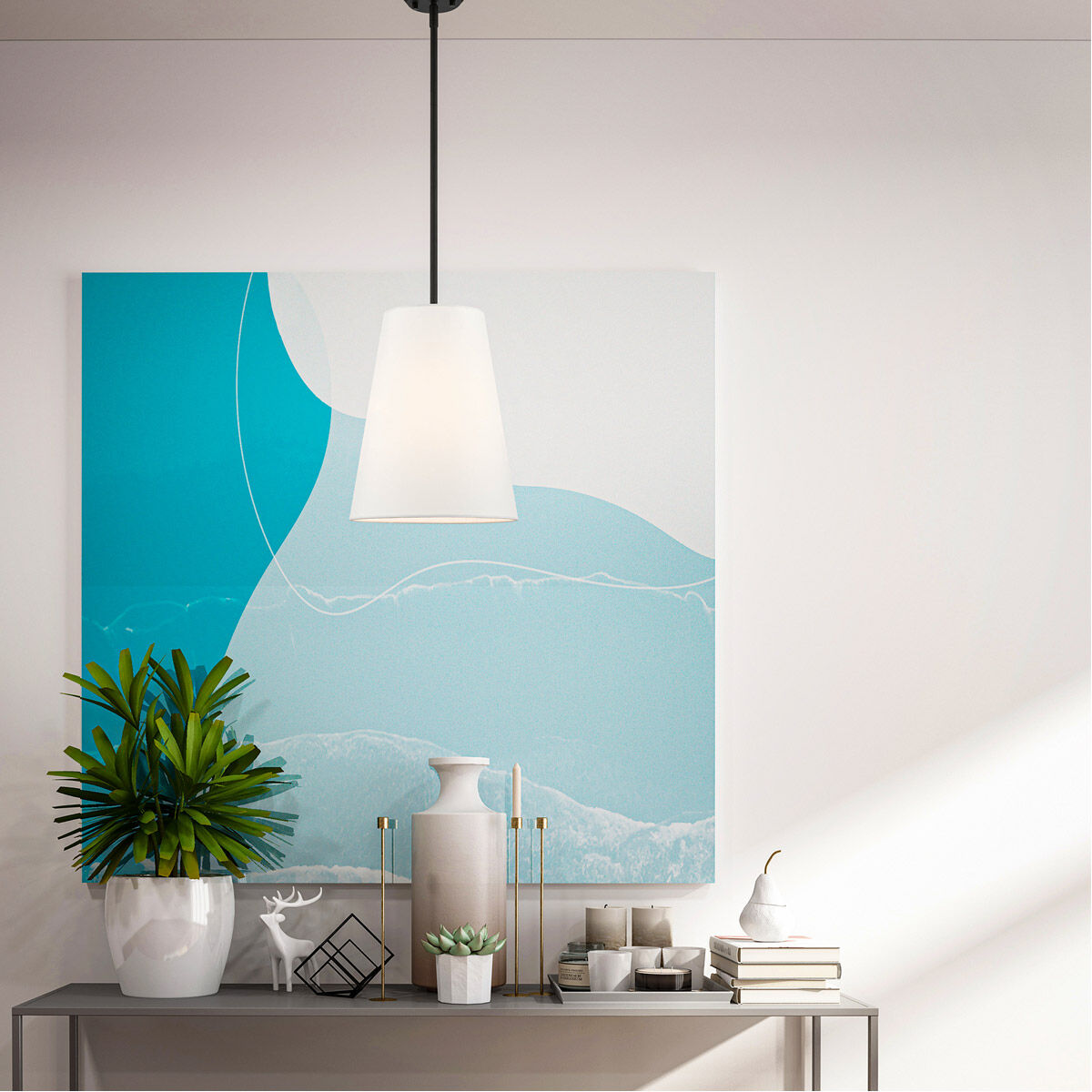 Prato 1 Light 11 inch Black Pendant Ceiling Light