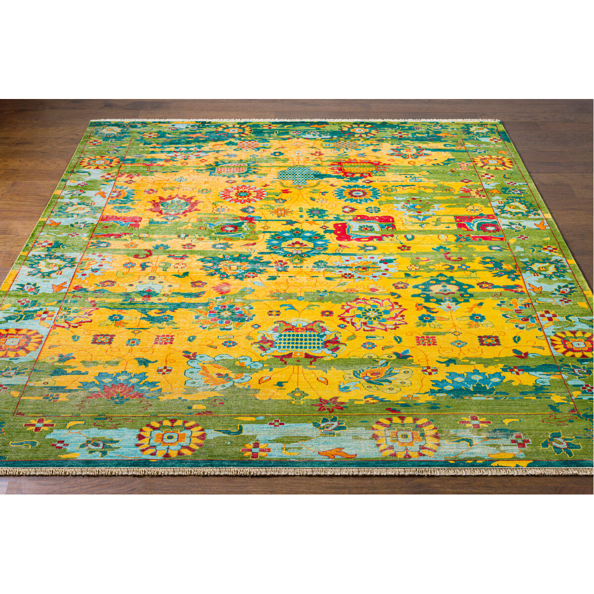 Festival 156 X 108 inch Mustard Rug in 9 x 13, Rectangle