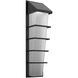 Mantle LED 18.5 inch Textured Black Outdoor Sconce